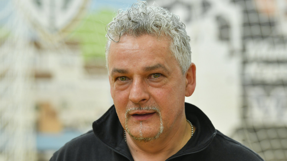 Az olasz Roberto Baggio egykori válogatott labdarúgó, a FuNino nevű edzésmódszer programjának elnöke a program debreceni futballegyetemen tartott bemutatóján a Debreceni Egyetem Sporttudományi Oktatóközpontjában 2018. március 13-án.
