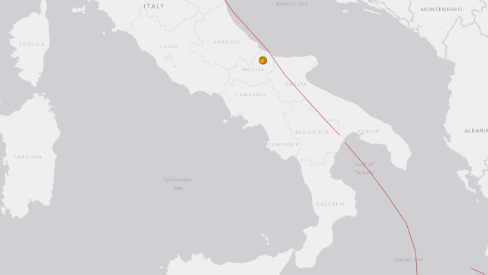 Földrengés volt Olaszország Adriai-tengeri részén