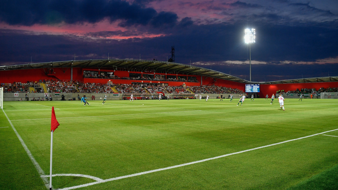 A Kisvárda FC labdarúgócsapatának újonnan felavatott stadionja, a kisvárdai Várkert Stadion a labdarúgó OTP Bank Liga 4. fordulójában játszott Kisvárda Master Good - Ferencvárosi TC mérkőzésen 2018. augusztus 11-én.
