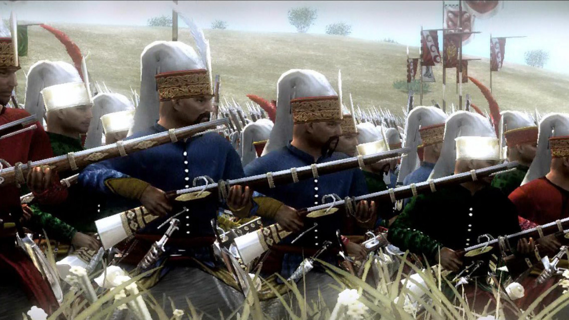 Képernyőfotó a Magyar Nemzeti Digitális Archívum és Filmintézet Magyar történelmi csaták 3D-ben című sorozatának mohácsi csata című játékprogramjából.