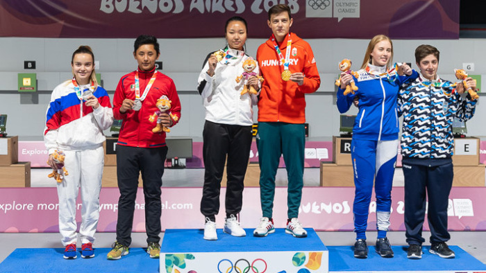 Páros sportlövészetben is magyar érem az ifjúsági olimpián