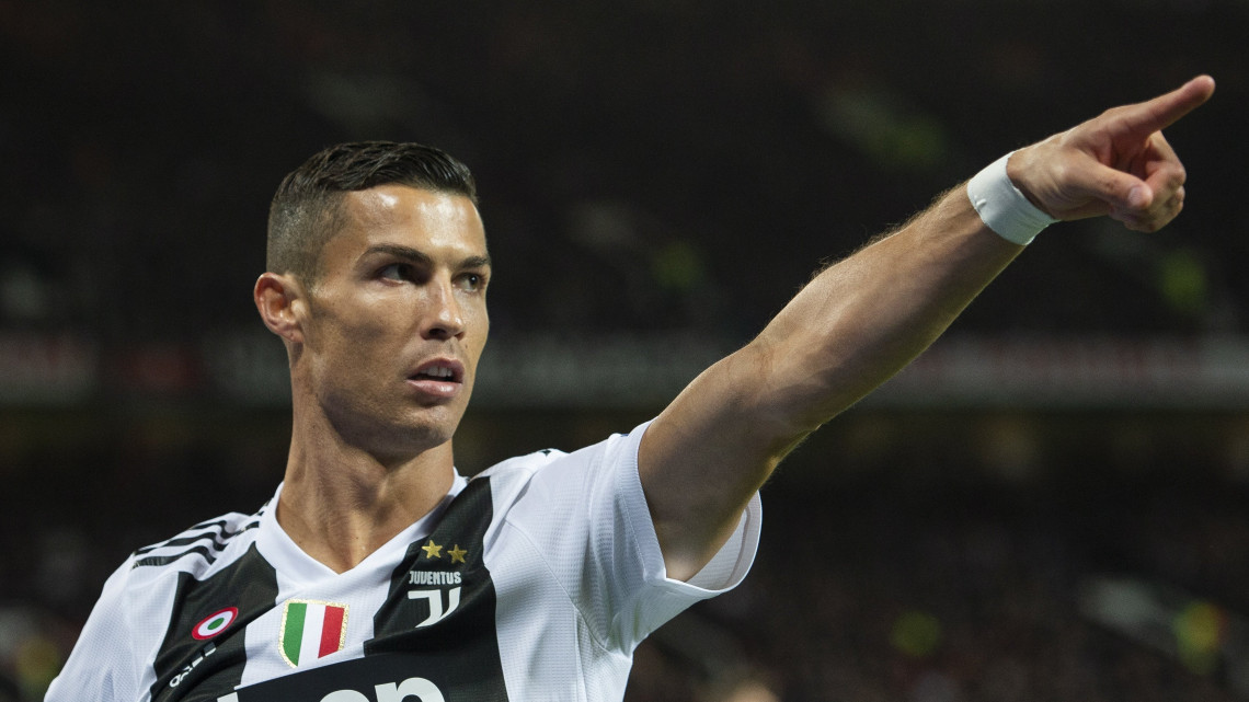 Cristiano Ronaldo, a Juventus játékosa a labdarúgó Bajnokok Ligája harmadik fordulójában, a H csoportban játszott Manchester United - Juventus mérkőzésen a manchesteri Old Trafford stadionban 2018. október 23-án. A találkozót az olasz csapat nyerte 1-0-ra idegenben.