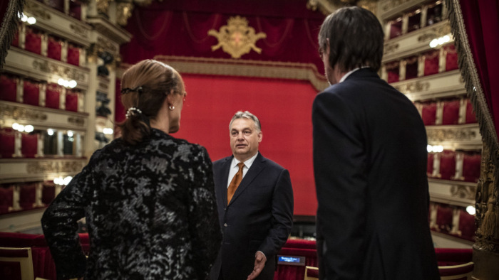 Orbán Viktor a milánói Scalában töltötte az estét