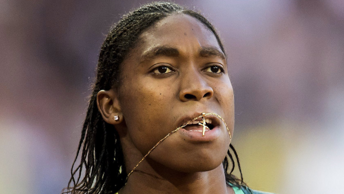 London, 2017. augusztus 10.A dél-afrikai Caster Semenya a női 800 méteres síkfutás előtfutamában a 16. szabadtéri atlétikai világbajnokságon a London Stadionban 2017. augusztus 10-én. (MTI/EPA/Ian Langsdon)