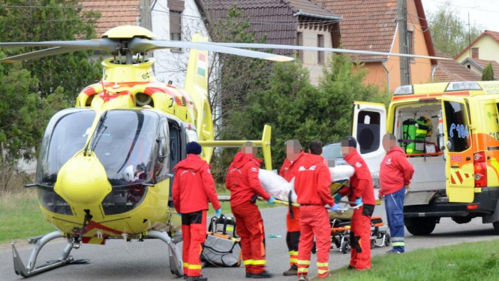 Horrorbaleset a vágóhídon: érkezett a mentőhelikopter is