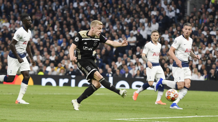 Az Ajax a Real Madrid és a Juventus után a Tottenhamet is megverte idegenben