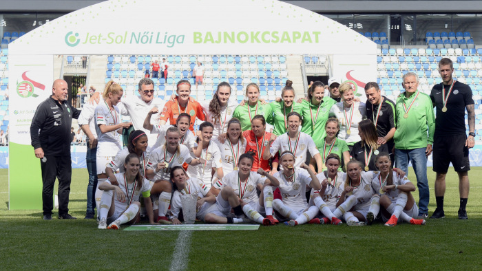 Három év után újra a Ferencváros nyerte a női labdarúgó NB I-et