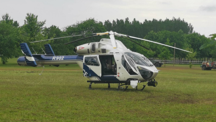 Helikoptert vetettek be a rendőrök Kecskeméten