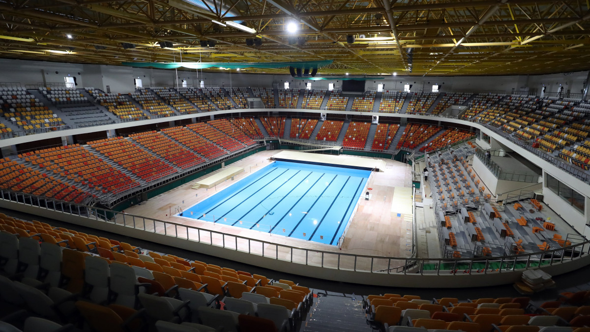 A 2019-es vizes világbajnokság egyik helyszíne a versenynek otthont adó Kvangdzsuban 2019. június 11-én. Az úszó-, műugró-, műúszó-, nyílt vízi úszó és vízilabda-világbajnokságot magába foglaló eseményt július 12. és 28. között rendezik a dél-koreai városban.