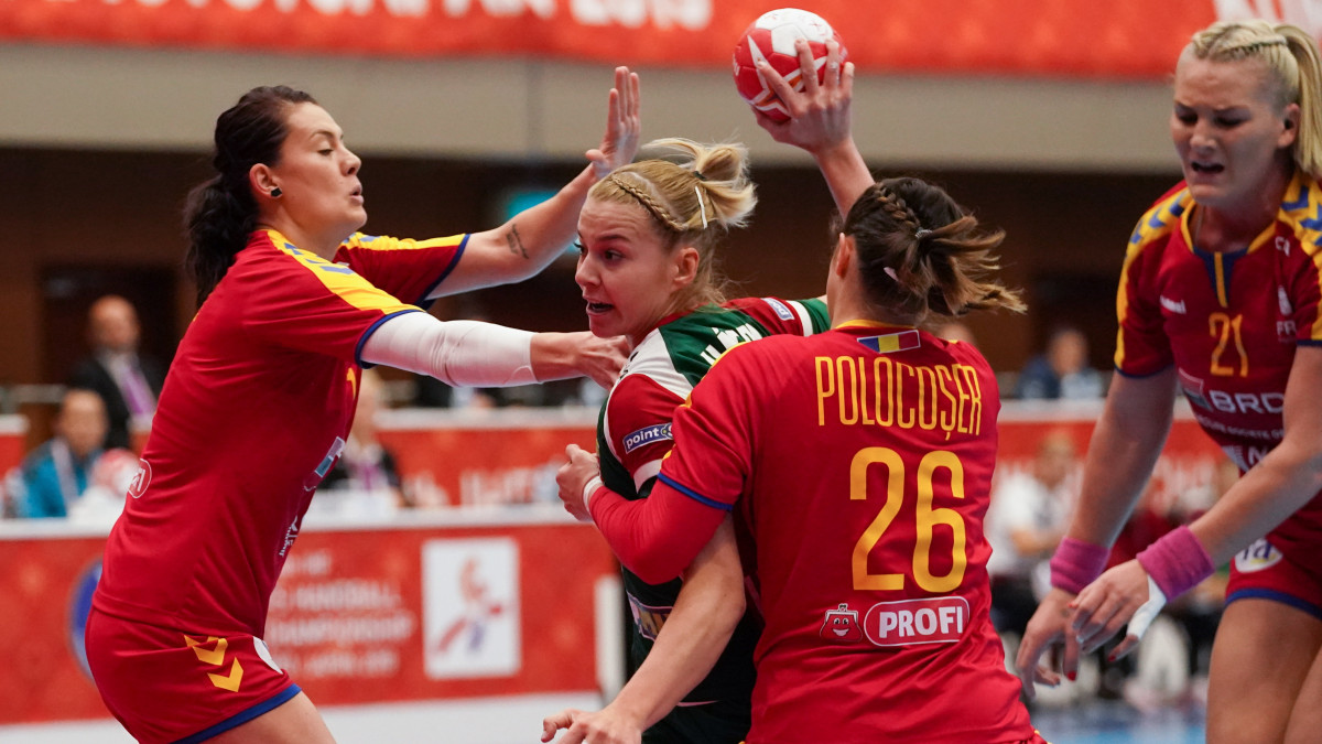 Háfra Noémi a Japánban rendezett olimpiai kvalifikációs női kézilabda-világbajnokság C csoportjának utolsó, 5. fordulójában játszott Magyarország  Románia mérkőzésen Jacusiróban 2019. december 6-án.