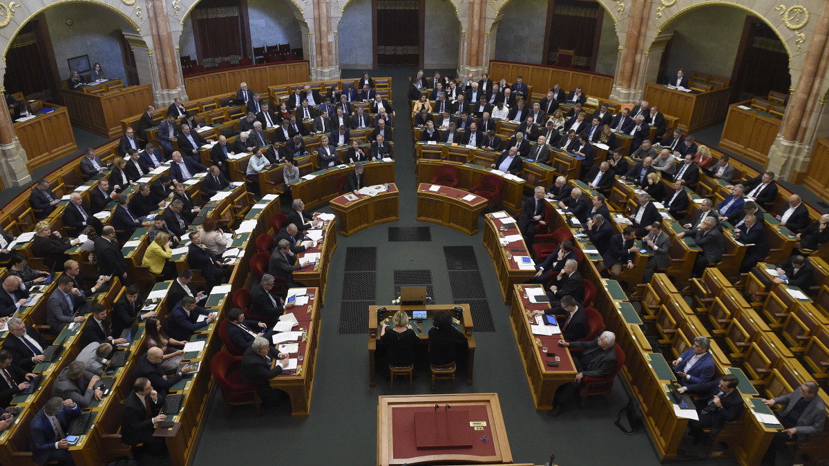 Az Országgyűlés plenáris ülése 2019. december 3-án.