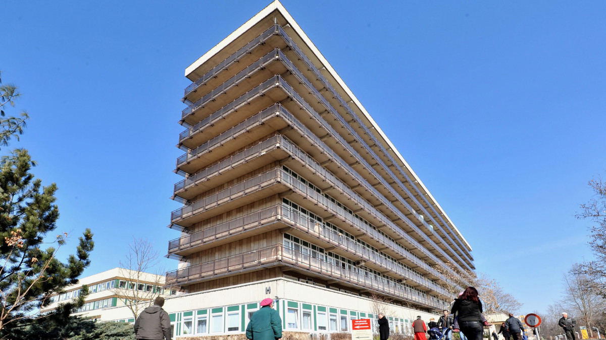 A Fővárosi Önkormányzat Jahn Ferenc Dél-pesti Kórház épülete. A felvétel 2011. március 9-én készült.