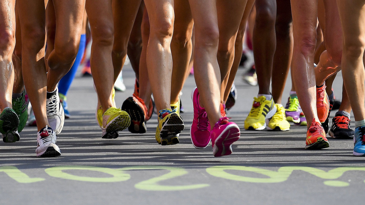 Elrajtol a mezőny a Rio de Janeiró-i nyári olimpia női 20 kilométeres gyaloglásában 2016. augusztus 19-én.
