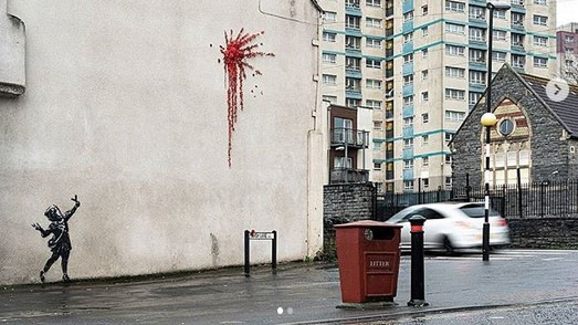Kiderült, Banksyé a bristoli Valentin-napi graffiti