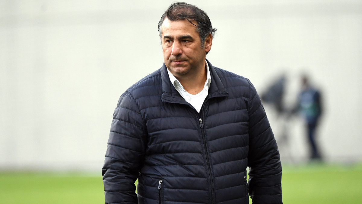 Pisont István, Budapest Honvéd utánpótlás szakmai igazgatója a labdarúgó OTP Bank Liga 23. fordulójában a Diósgyőri VTK ellen játszott mérkőzésen az Új Hidegkuti Nándor Stadionban 2020. február 29-én.