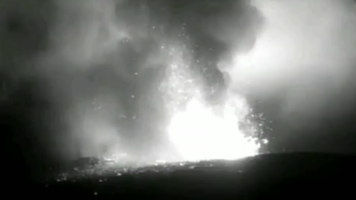 Ismét kitört a legendás vulkán - videó