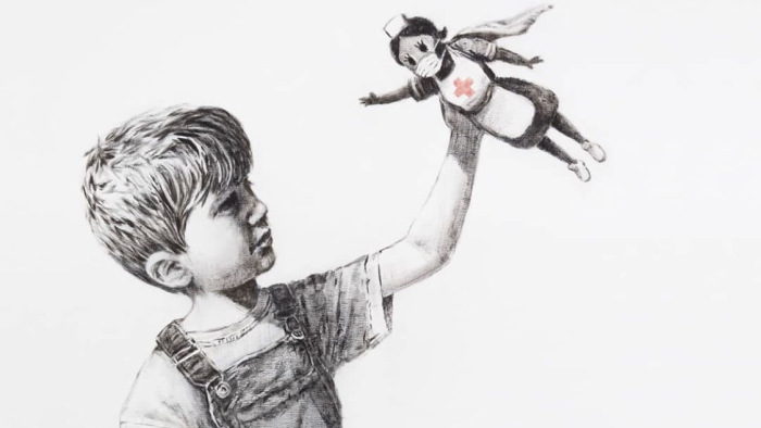 A koronavírus megindította Banksy szívét – óriási dolgot tett