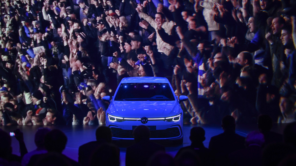 Bemutatják az új, nyolcadik generációs Volkswagen Golfot Wolfsburgban 2019. október 24-én.