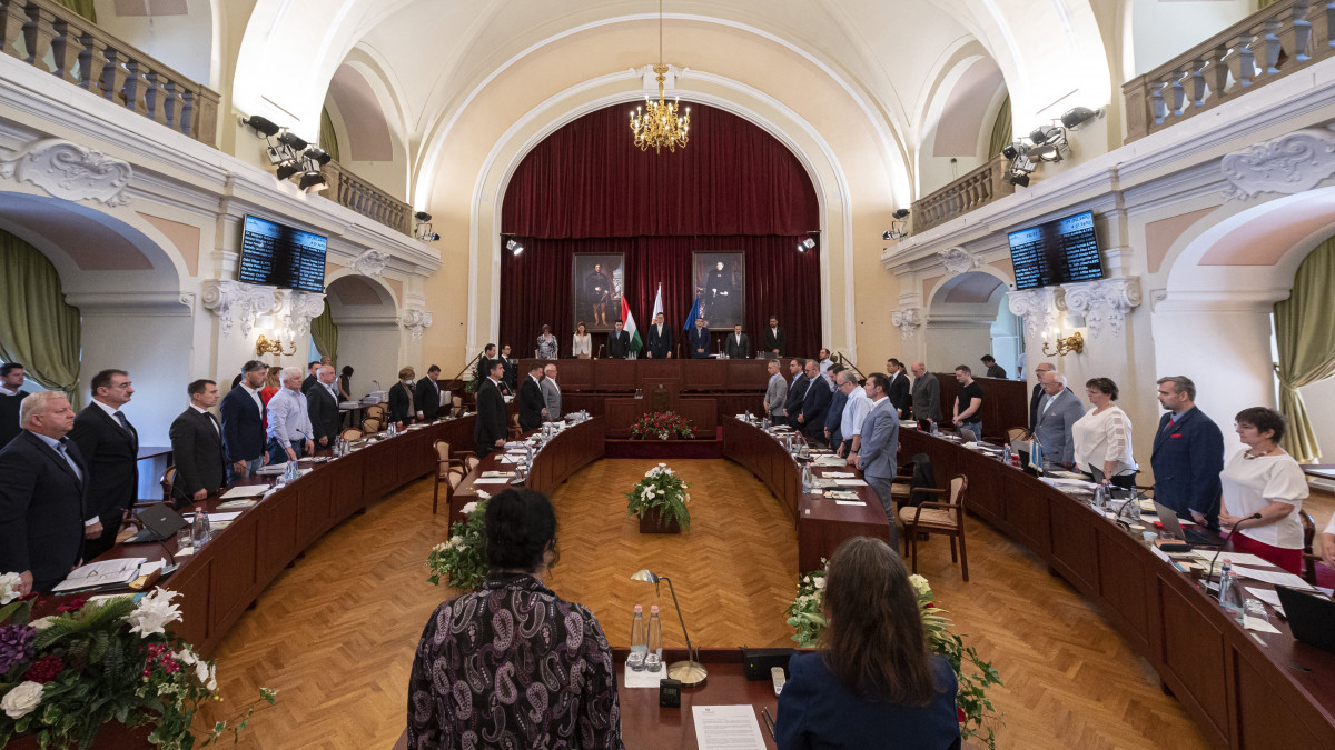 A Fővárosi Közgyűlés ülése 2020. június 24-én.