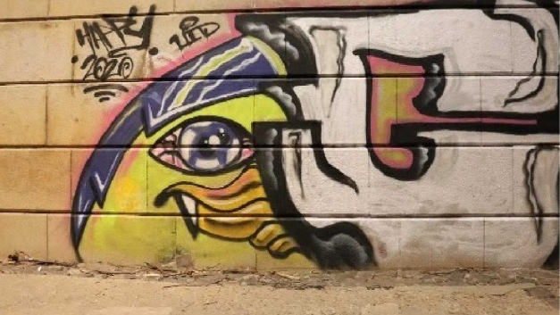 Olasz graffitis festette be az Erzsébet hidat, jó drága lett az alkotás