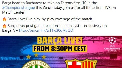 A Barcelona Bukarestbe indul a Fradihoz?