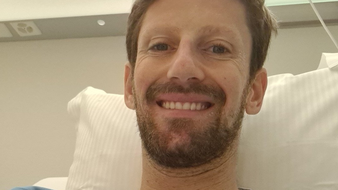 Bejelentkezett a műtét után Romain Grosjean