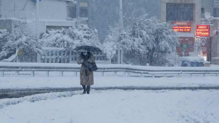 A szokatlan havazás miatt az oltásokat is leállították Görögországban