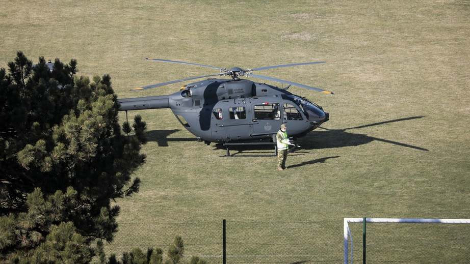 Katonai helikopter Veszprémben