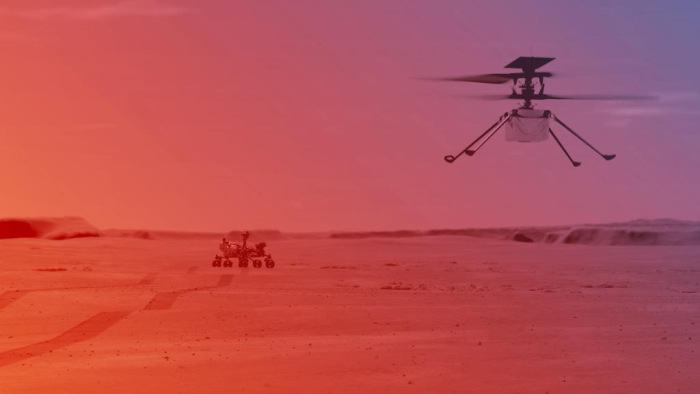 Mars-expedíció: hamarosan a levegőbe emelkedik a helikopter – animáció