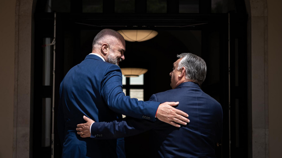 Orbán Viktor miniszterelnök Edi Rama albán kormányfővel