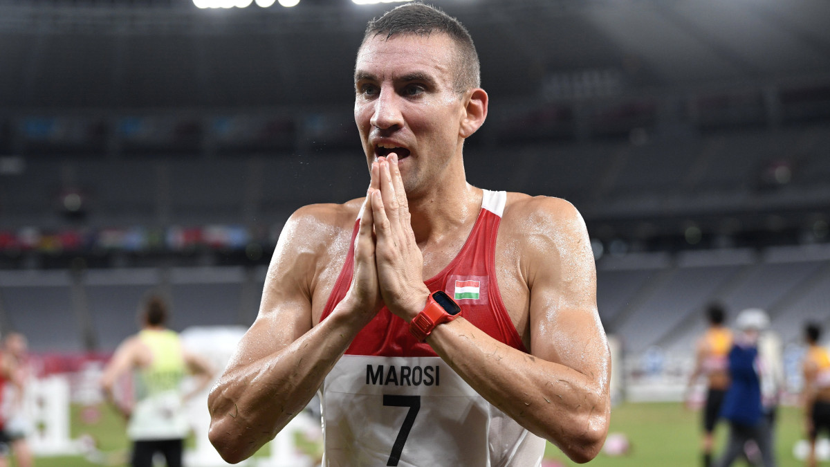 Marosi Ádám a férfi öttusázók egyéni versenyének kombinált száma után a világméretű koronavírus-járvány miatt 2021-re halasztott 2020-as tokiói nyári olimpián a Tokió Stadionban 2021. augusztus 7-én. A magyar sportoló a 6. helyen végzett.