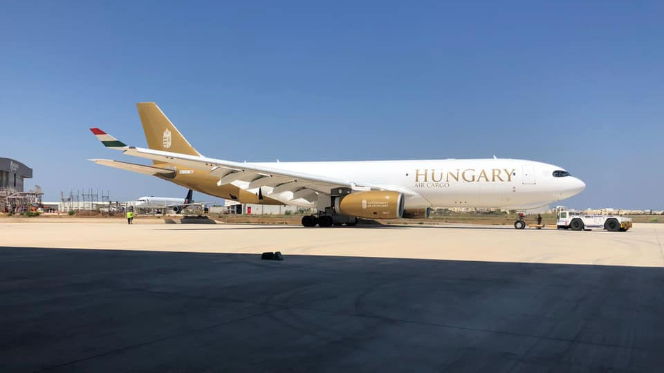 A magyar kormány Airbus A330-200F repülőgépe