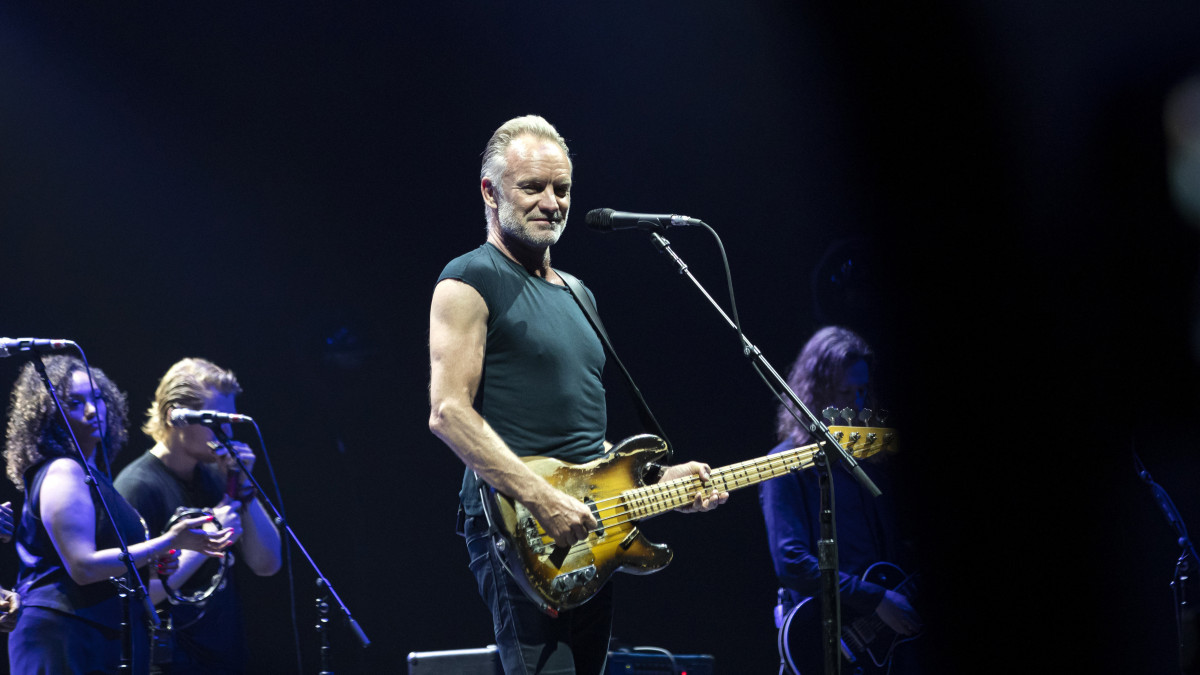 A brit Sting koncertje a Papp László Budapest Sportarénában 2019. július 2-án.