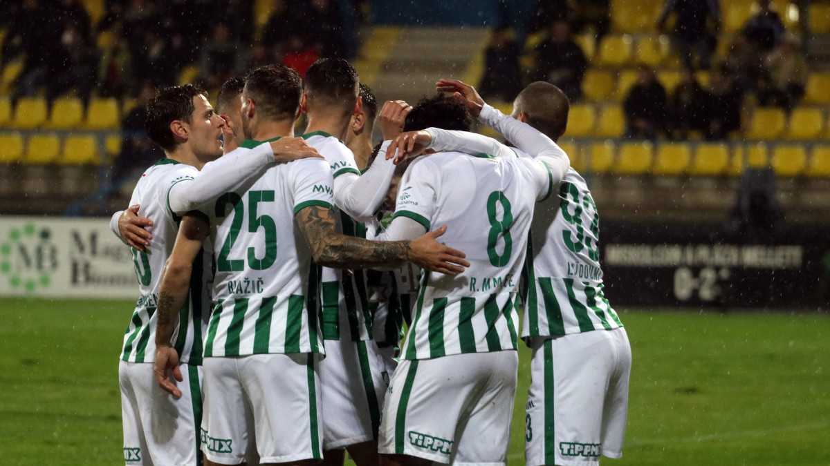 Ferencvárosi gólöröm a labdarúgó OTP Bank Liga 14. fordulójában játszott Mezőkövesd Zsóry FC-Ferencvárosi TC mérkőzésen Mezőkövesden 2021. november 28-án.