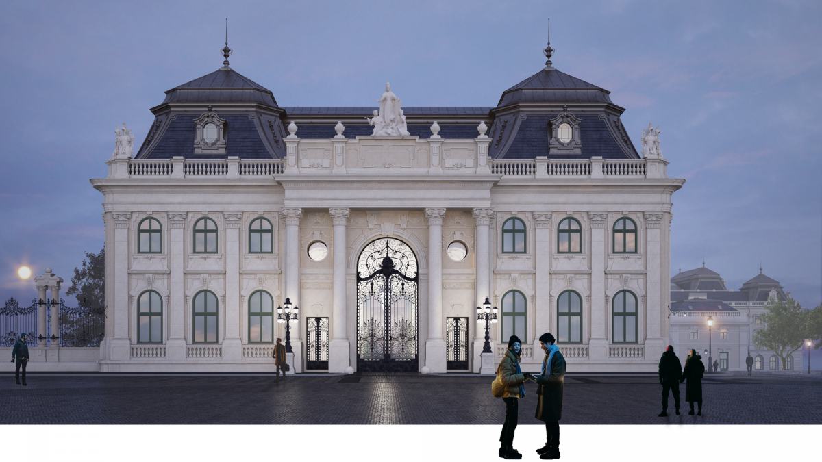 Látványterv a Budavári Palota újjászülető A épületéről