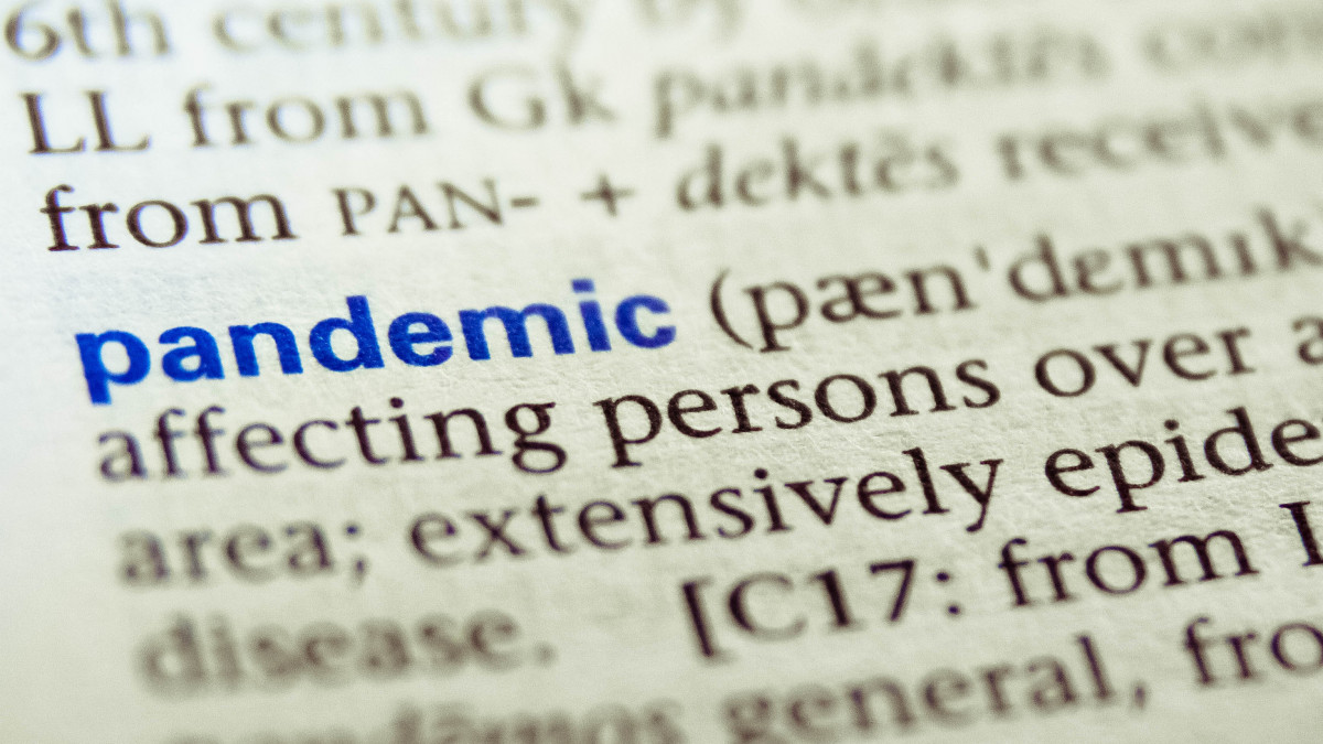 Pandemic, word, dictionary
