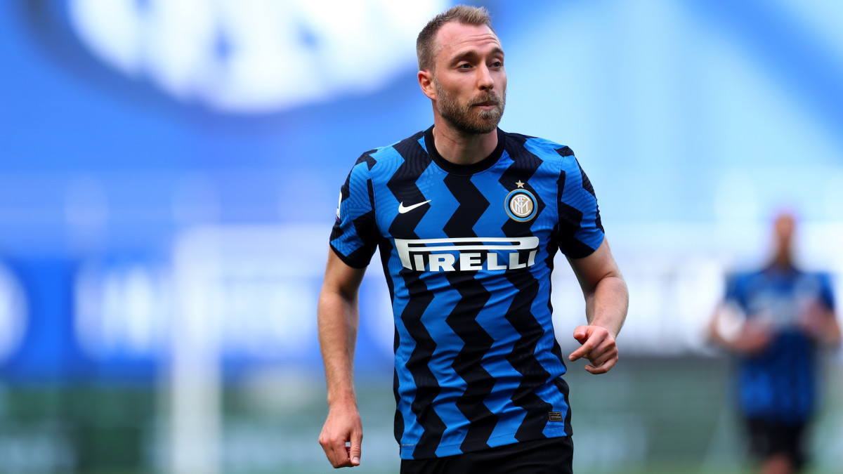 STADIO GIUSEPPE MEAZZA, MILANO, ITALY - 2021/05/23: Christian Eriksen of Fc Internazionale  looks on during the Serie A match between Fc Internazionale and Udinese Calcio. Fc Internazionale wins 5-1 over Udinese Calcio. (Photo by Marco Canoniero/LightRocket via Getty Images)