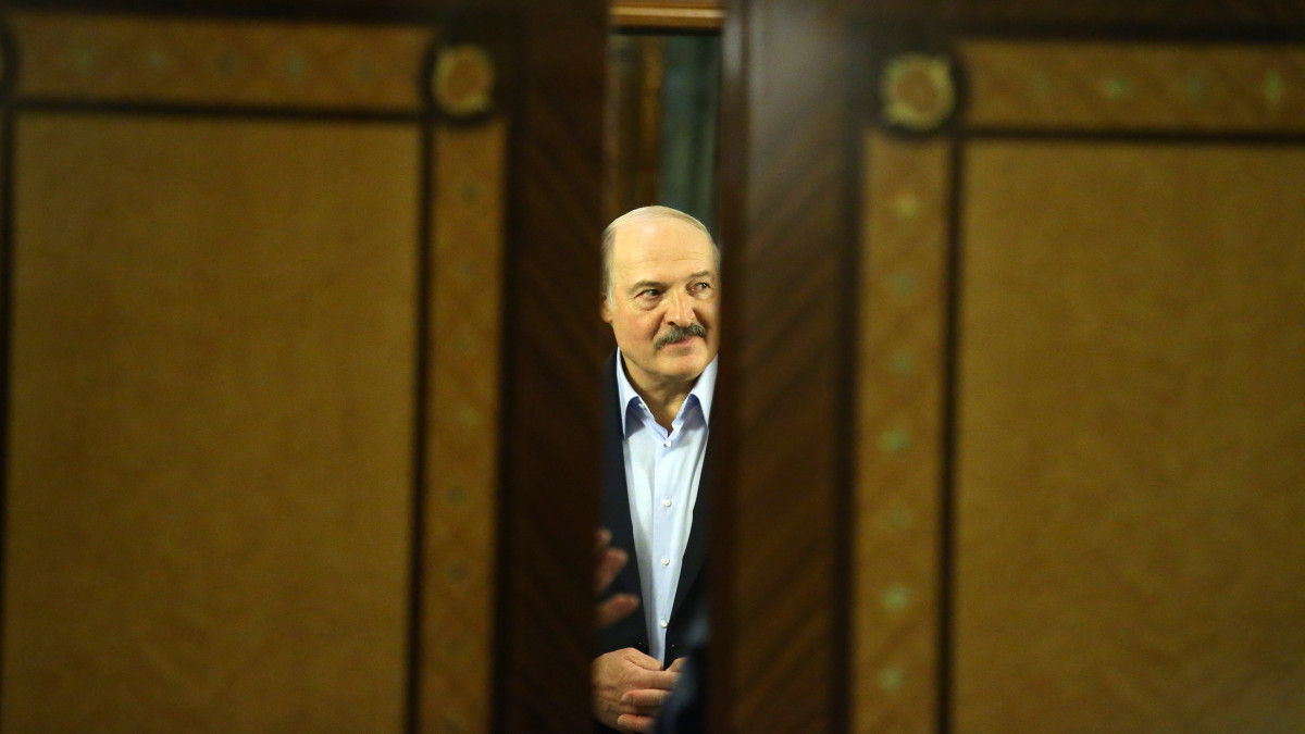 SOCHI, RUSSIA - FEBRUARY 7:  (RUSSIA OUT) Belarussian President Alexander Lukashenko attends Russian-Belarussian talks in Sochi, Russia, February 7, 2020. Lukashenko and Putin is having a day of talks at mountain resort of Laura in Sochi. (Photo by Mikhail Svetlov/Getty Images)