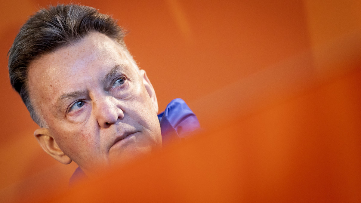 ZEIST - National coach Louis van Gaal during a press conference of the Dutch national team on the KNVB Campus on March 28, 2022 in Zeist, the Netherlands. The Dutch national team is preparing for the friendly against Germany. KOEN VAN WEEL (Photo by ANP via Getty Images)