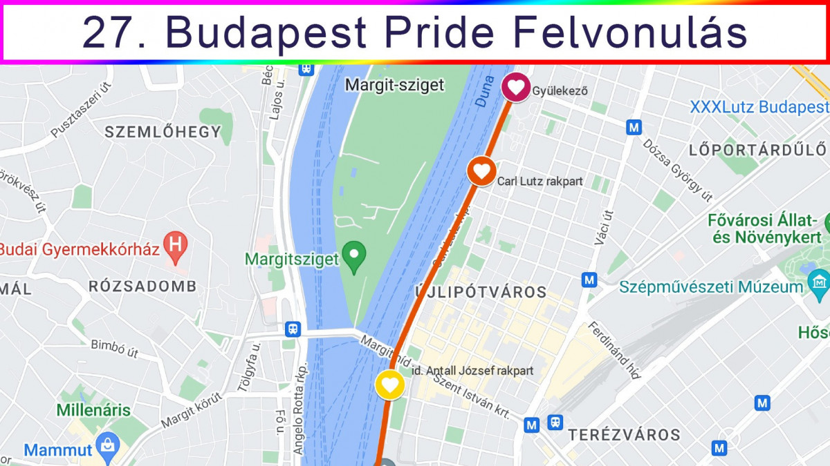 Megváltoztatták a Pride felvonulásának helyszínét – térkép