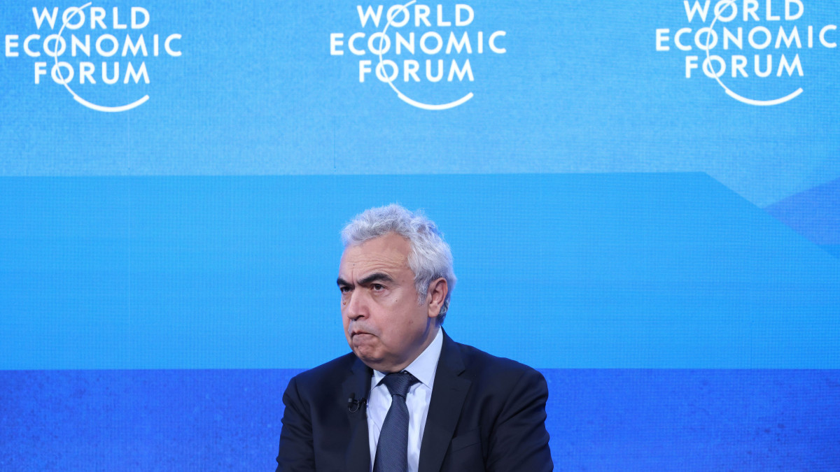 Fatih Birol, executive director of the International Energy Agency (IAE), during a panel session on the opening day of the World Economic Forum (WEF) in Davos, Switzerland, on Monday, May 23, 2022. The annual Davos gathering of political leaders, top executives and celebrities runs from May 22 to 26. Photographer: Hollie Adams/Bloomberg via Getty Images