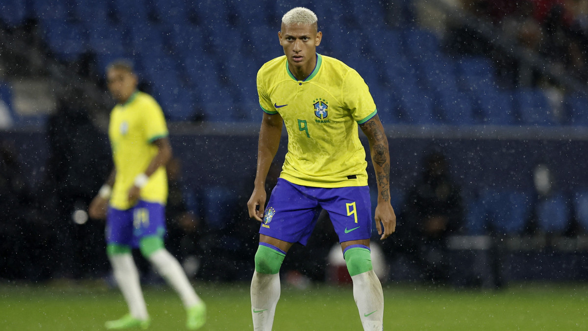 O atacante Richarlison na partida amistosa da seleĂ§ĂŁo brasileira contra Gana. REUTERS/Benoit Tessier