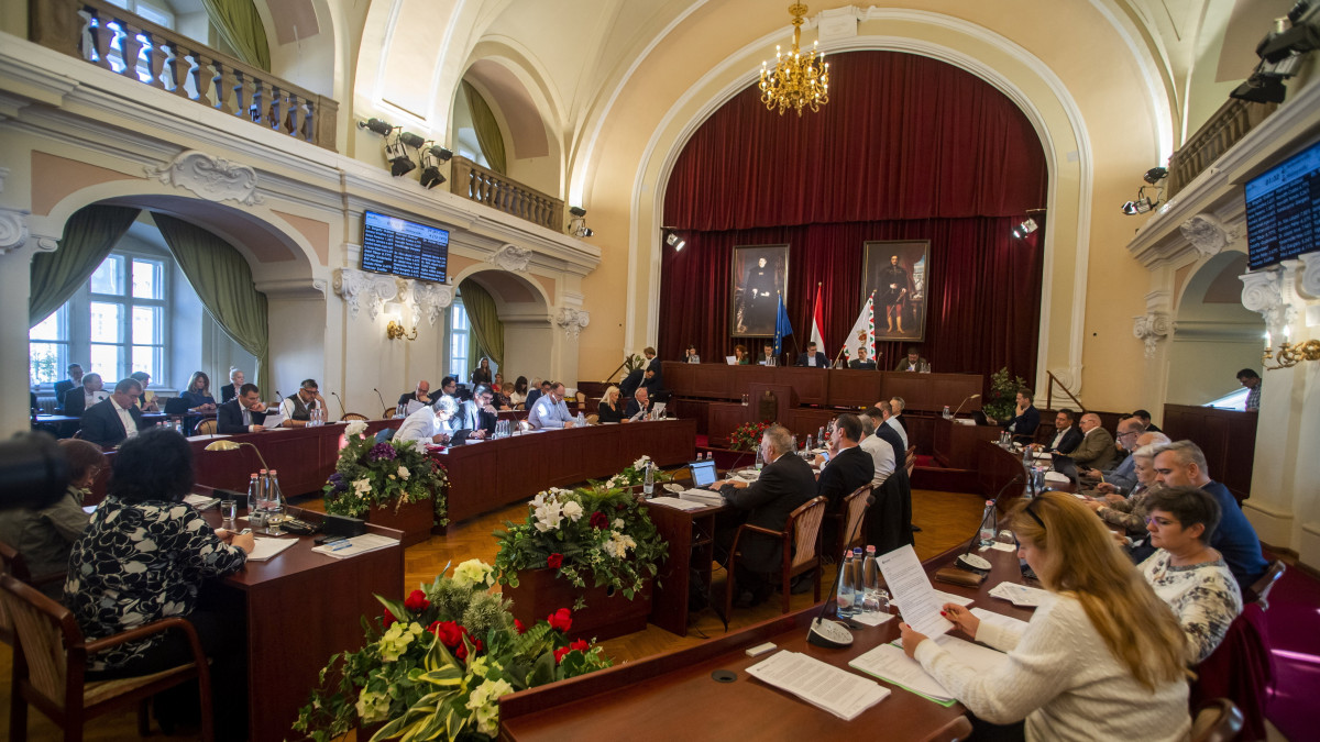 A Fővárosi Közgyűlés ülése a Városházán 2022. szeptember 28-án.
