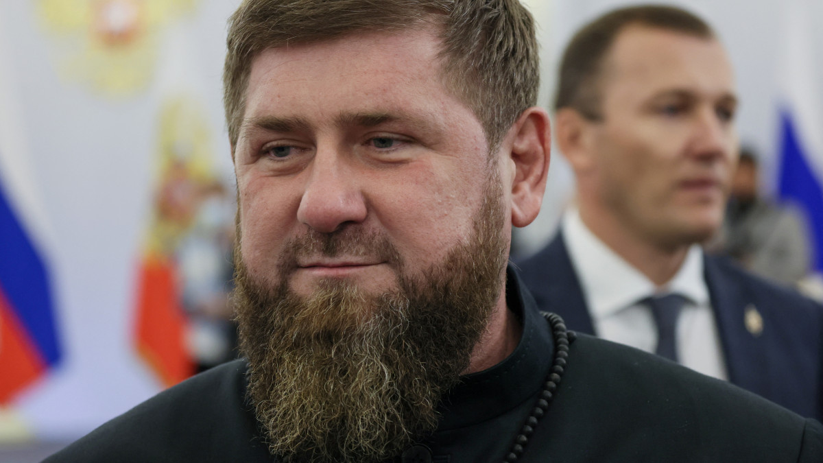 Chechen leader Ramzan Kadyrov attends a ceremony to declare the annexation of the Russian-controlled territories of four Ukraines Donetsk, Luhansk, Kherson and Zaporizhzhia regions, after holding what Russian authorities called referendums in the occupied areas of Ukraine that were condemned by Kyiv and governments worldwide, in the Georgievsky Hall of the Great Kremlin Palace in Moscow, Russia, September 30, 2022. Sputnik/Mikhail Metzel/Pool via REUTERS ATTENTION EDITORS - THIS IMAGE WAS PROVIDED BY A THIRD PARTY.