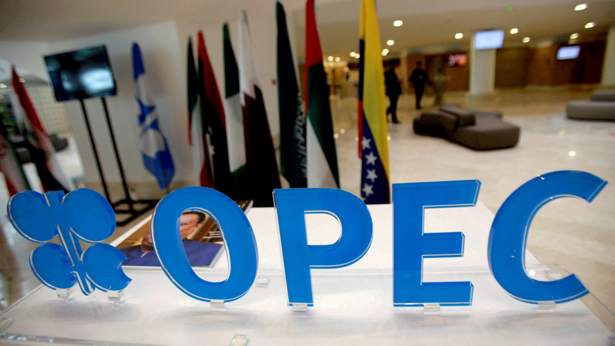 FILE PHOTO: The OPEC logo pictured ahead of an informal meeting between members of the Organization of the Petroleum Exporting Countries (OPEC) in Algiers, Algeria, September 28, 2016. REUTERS/Ramzi Boudina/File Photo