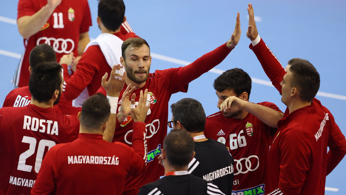 Szita Zoltán (k) a férfi kézilabda Európa-bajnoki selejtezőn, a 6. csoport első fordulójában játszott Magyarország  Litvánia mérkőzésen az Érd Arénában 2022. október 12-én.