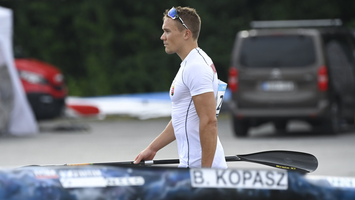 Kopasz Bálint kajakos a müncheni multisport Európa-bajnokságon 2022. augusztus 18-án.
