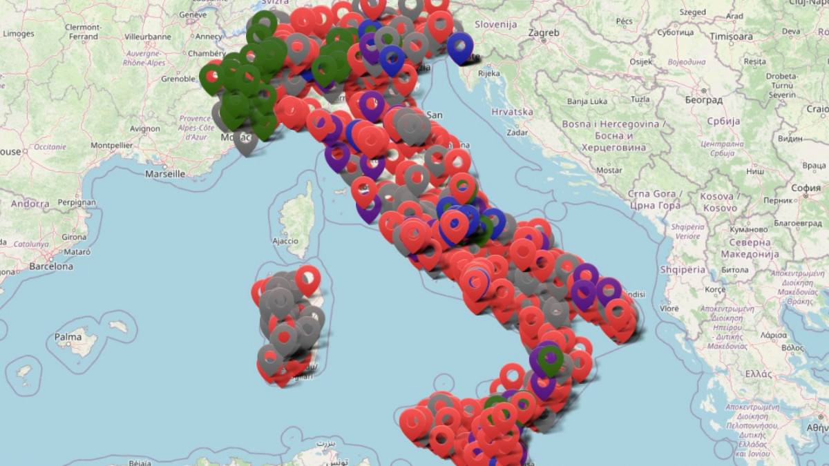 Fasiszta emlékeinek térképét rajzolta meg Olaszország