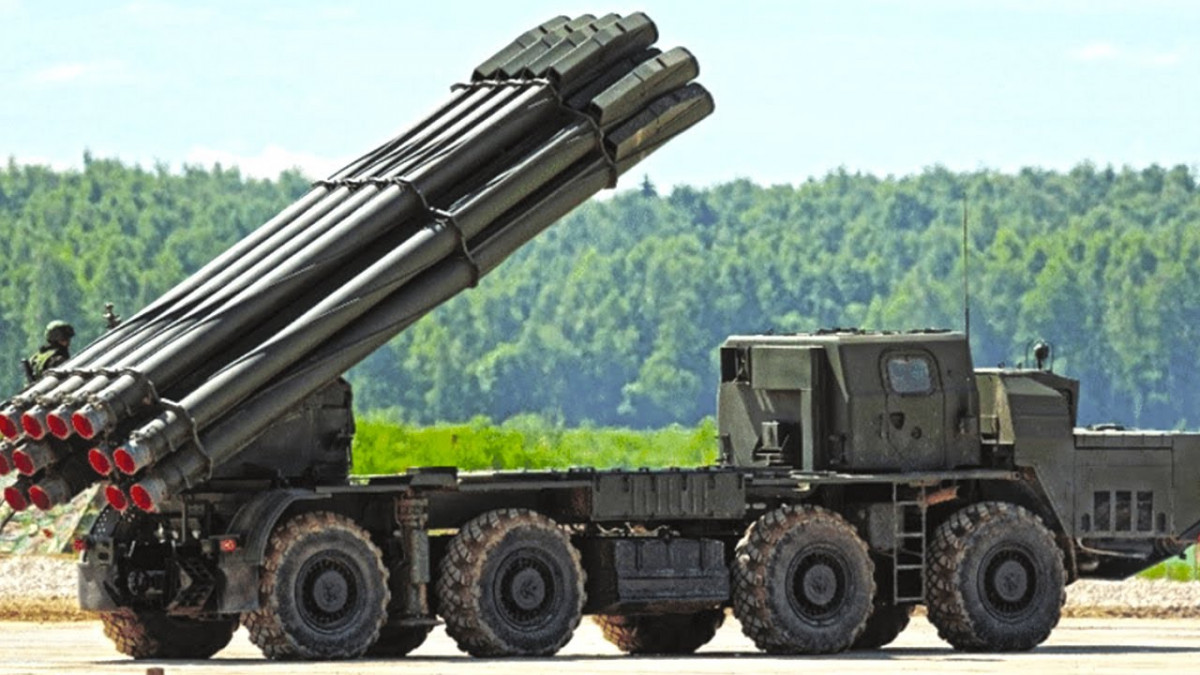 Orosz, 9K515 Tornádó-Sz rakéta-sorozatvető. Fotó:Youtube