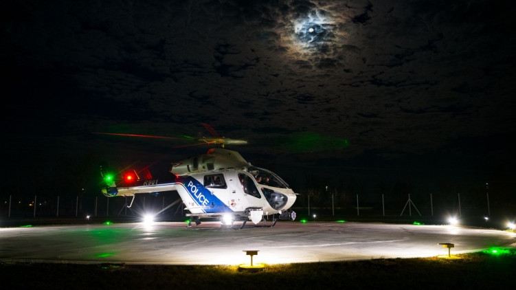 Rendőrségi helikopter. Fotó: police.hu